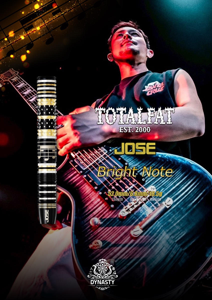 Dynasty collaboration Bright Note TOTALFAT Jose 90% Softdarts 18,5 Gramm Softdarts