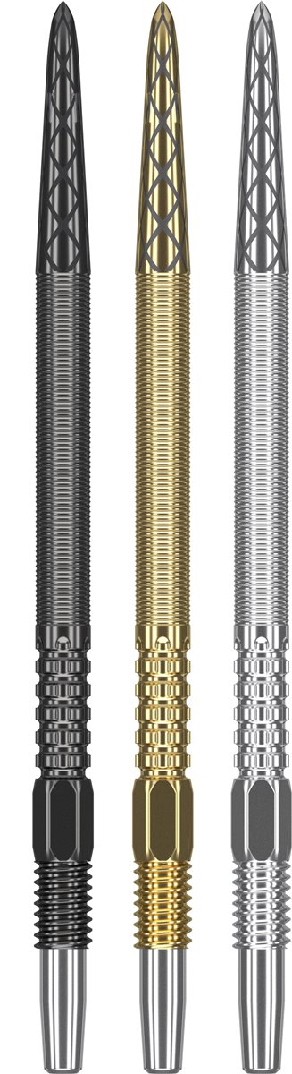 Target Swiss DX Point 26/30/35/40 mm Gold/Schwarz/Silber Wechselspitzen