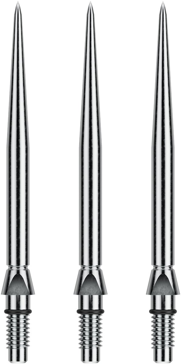 Winmau Switch Points Smooth 26/30/40 mm Silber/Schwarz Wechselspitzen