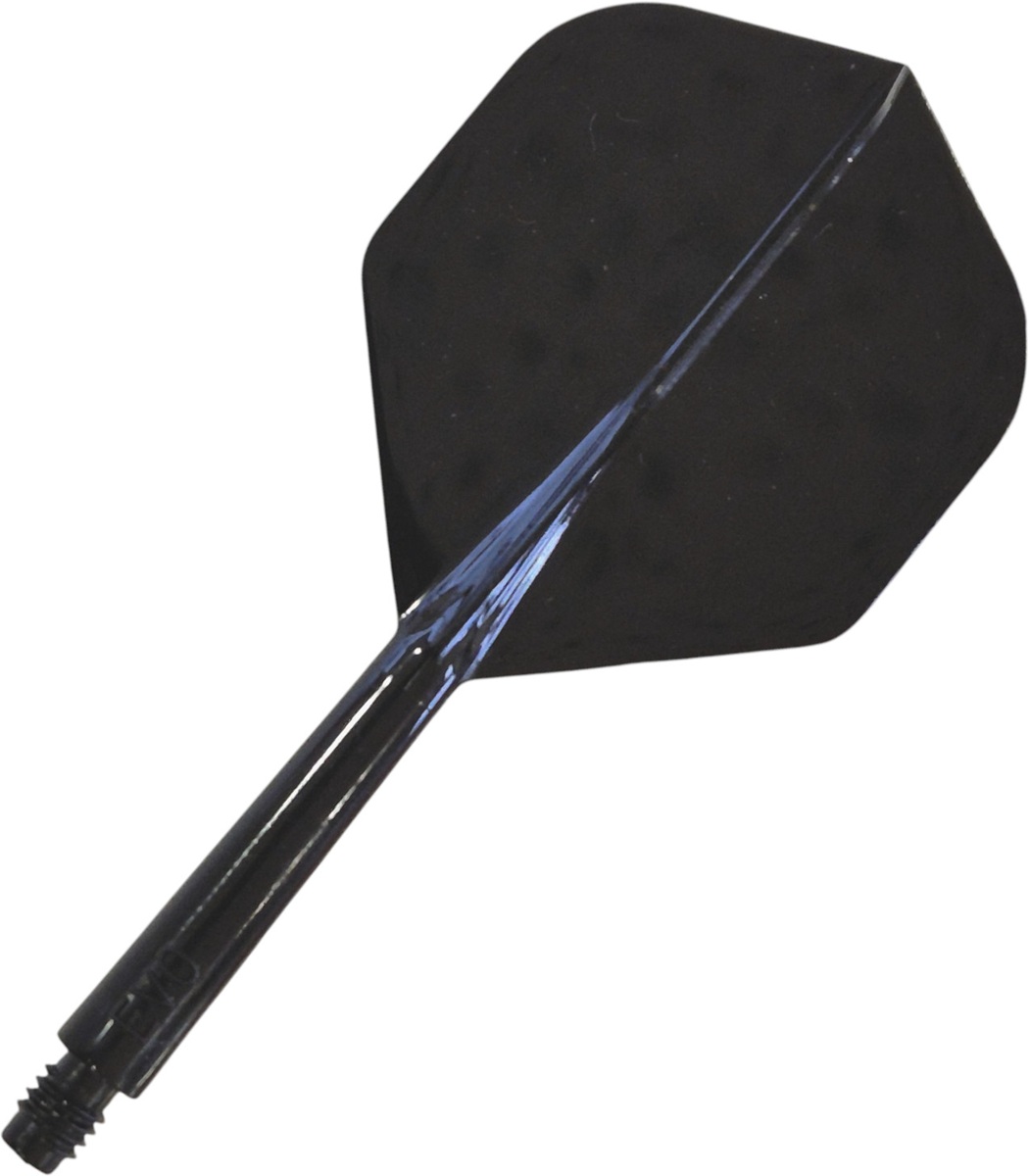 Evolution Evo1 Shaft/Flight System Standard schwarz No2 eigenes Bild Logo Text personalisiert Farbige Flights Shafts