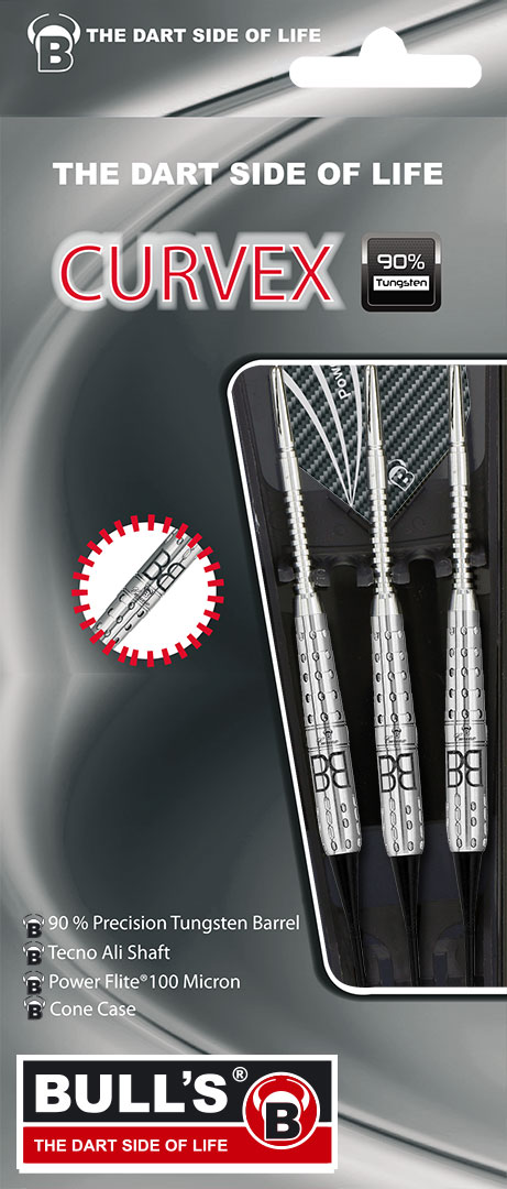 1 Satz BULL'S Curvex C1 Soft Dart 18g Softdarts