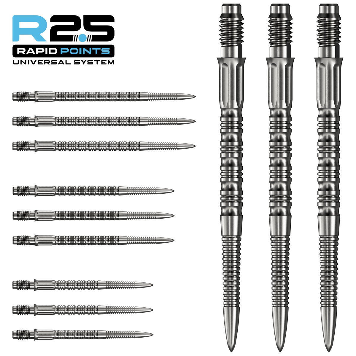 Mission R2.5 Rapid Point RP GV2 Silber 30/35/40 mm Wechselspitzen