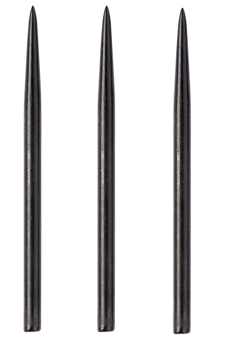 Winmau Black Points glatt 41 mm extra Lang Stahlspitzen Wechselspitzen