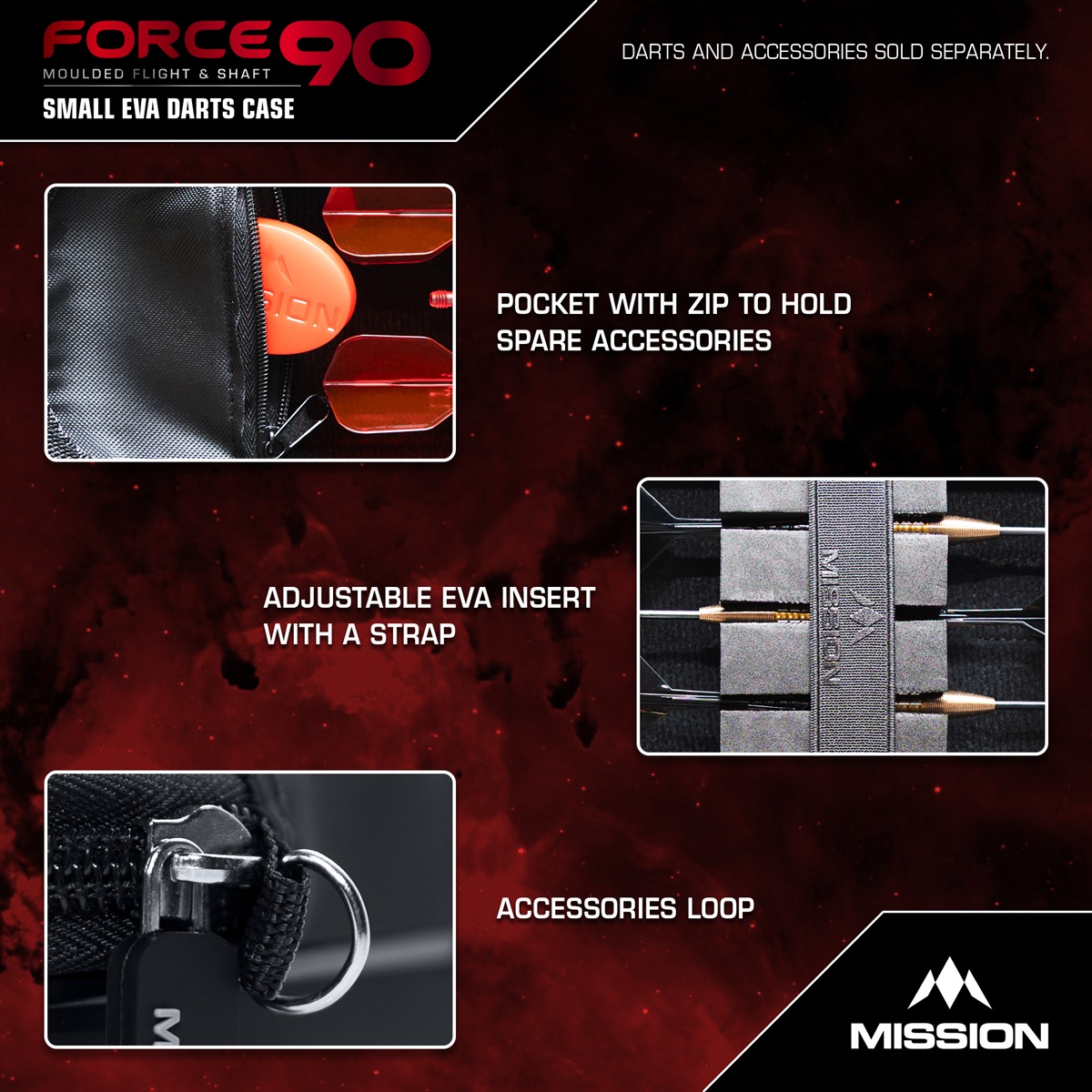 Mission Force 90 EVA Case Dart Tasche Dart Tasche