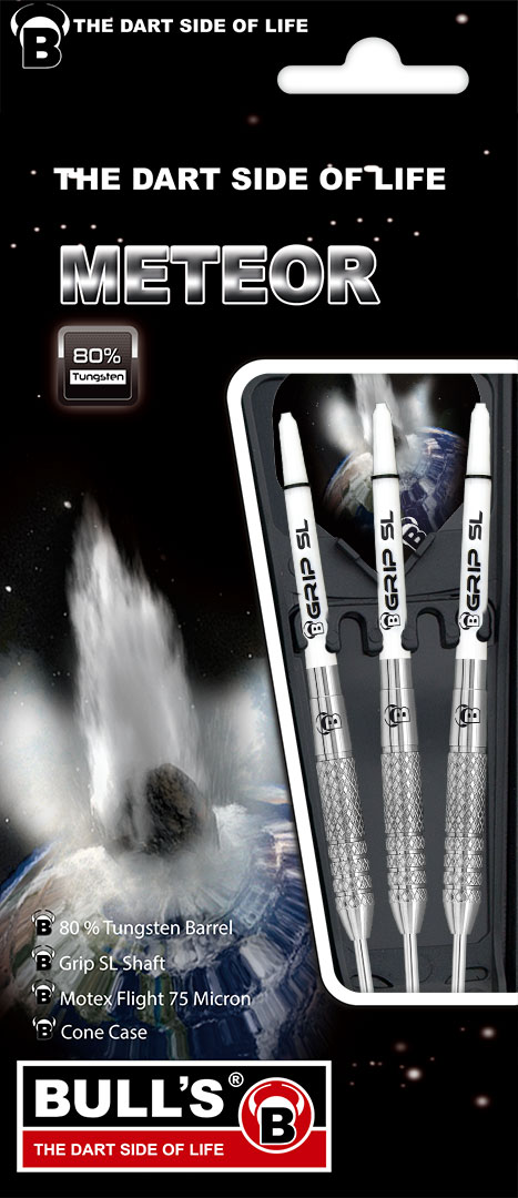 1 Satz BULL'S Meteor Steel Dart 24g MT8 Steeldarts