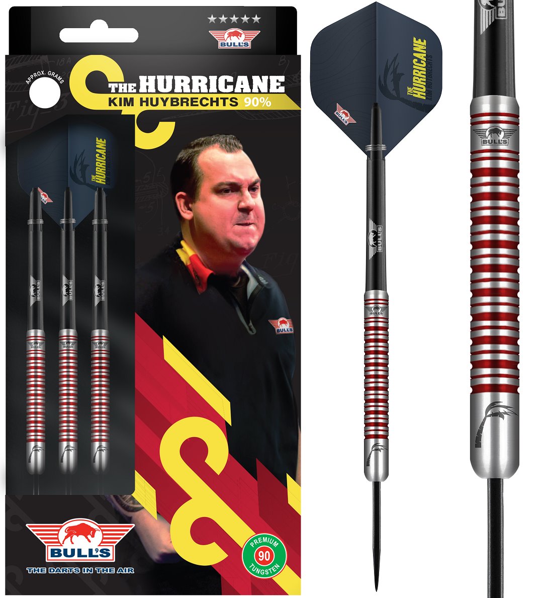Bull's Kim Huybrechts 90% PCT 23/24/25 Gramm Steeldarts Steeldarts
