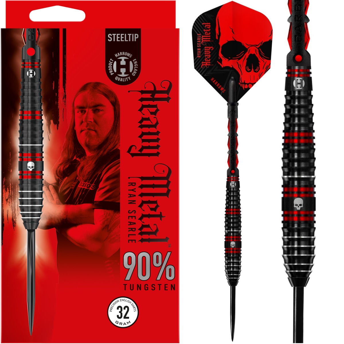 Harrows Ryan Searle 90% Steeldarts 22/23/24/26/30/32 Gramm Steeldarts