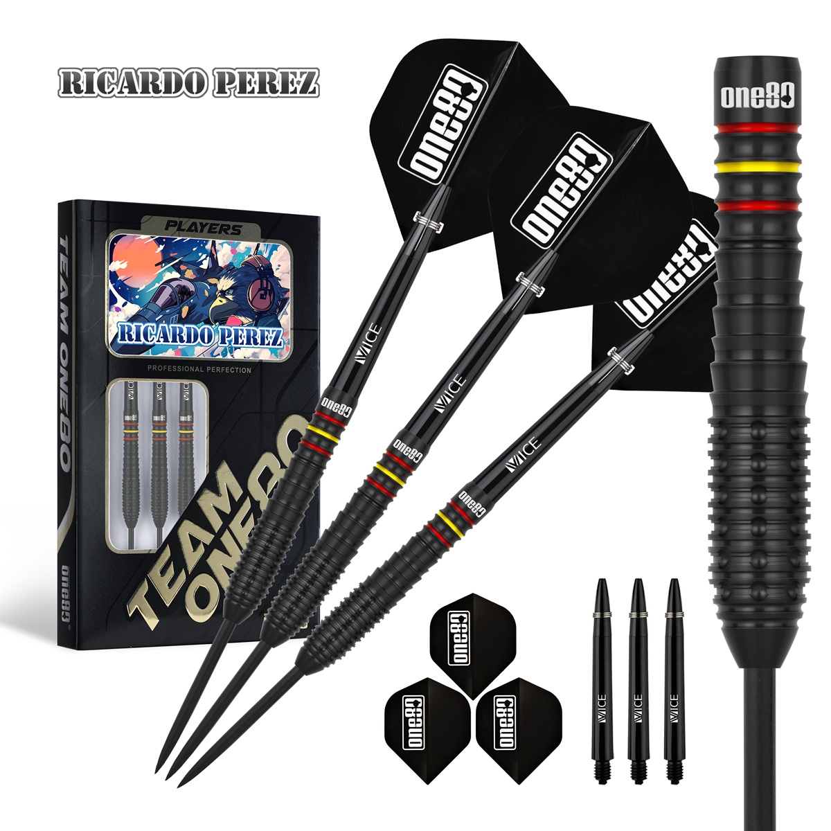 ONE80 Ricardo Perez V2 90% Steeldarts 22 Gramm Steeldarts