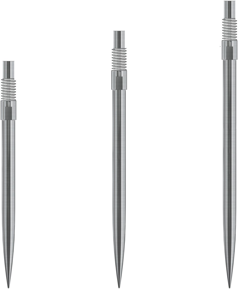 Harrows Quick Points 30/35/40 mm Silber/Schwarz Wechselspitzen