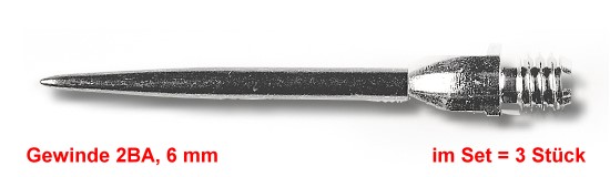 METALLSPITZEN für Softdarts, im SET mit 3 Stück Steeldart Spitzen