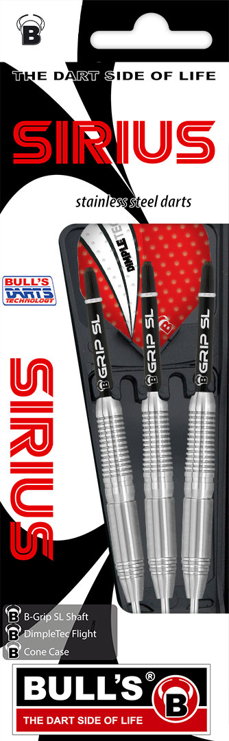 1 Satz BULL'S Sirius Steel Dart 24g Steeldarts