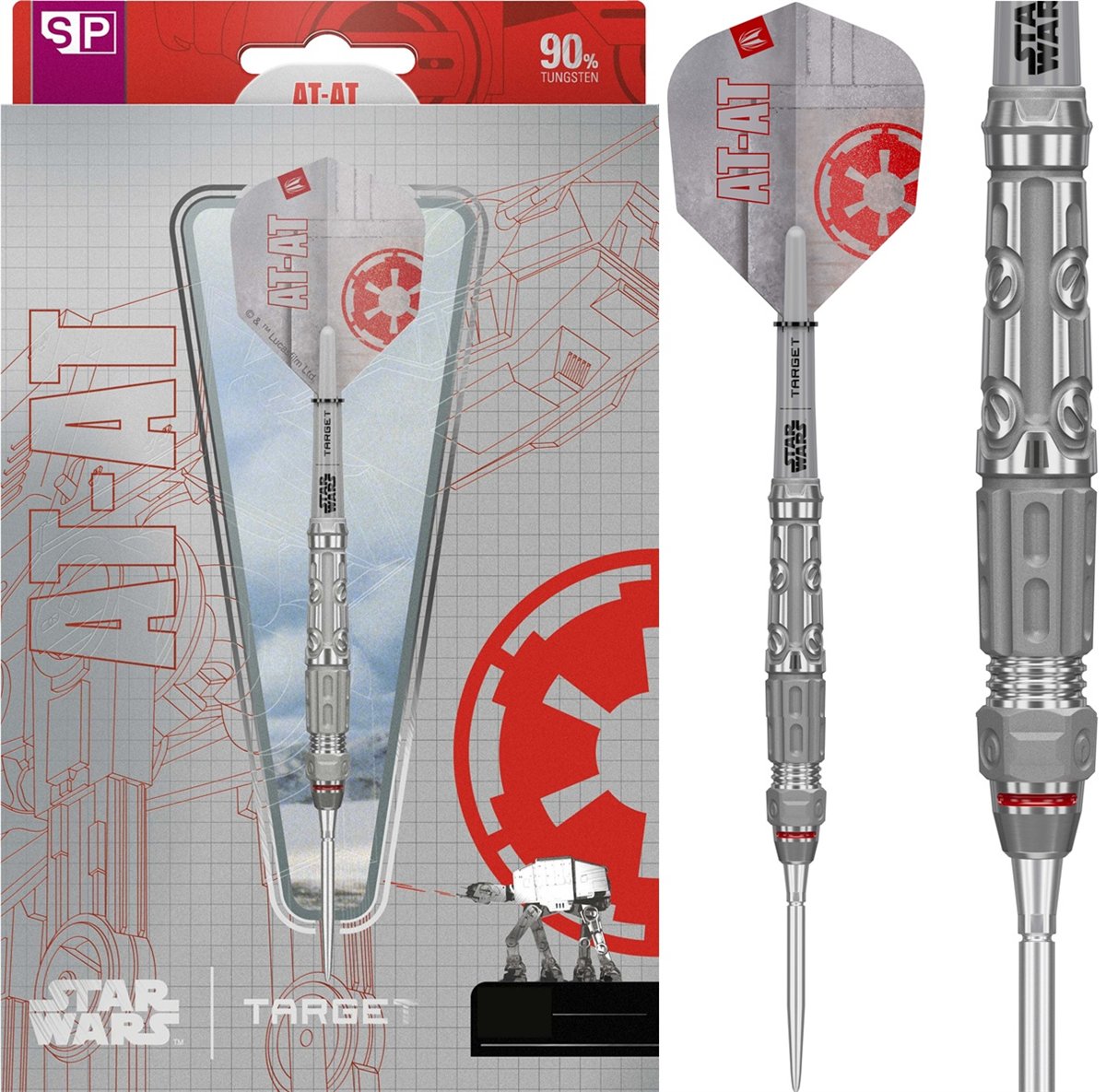 Target Star Wars AT-AT Swiss Point 90% Steeldarts 23/24/25 Gramm Steeldarts