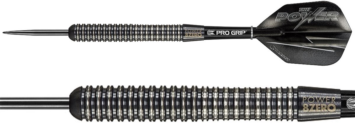 TARGET Phil Taylor 8 Zero Black 80% Tungsten 21 Gramm Steeldarts