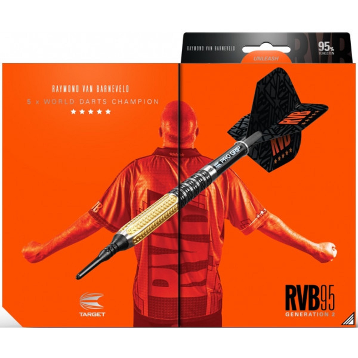 Target Raymond van Barneveld GEN2 RvB 95% Tungsten Softdarts 17 Gramm Softdarts