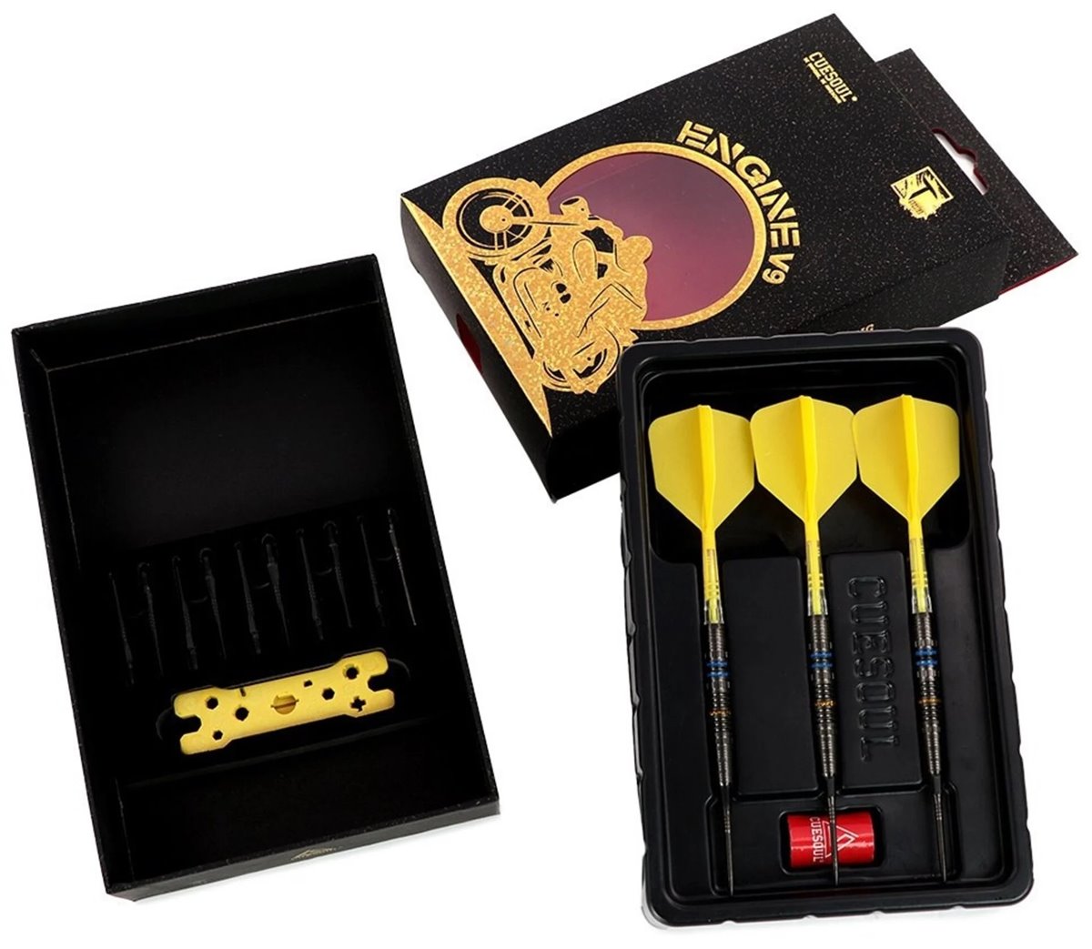 Cuesoul ENGINE V9 Steeldarts/Softdarts No5 90% 18/20/22 Gramm Softdarts