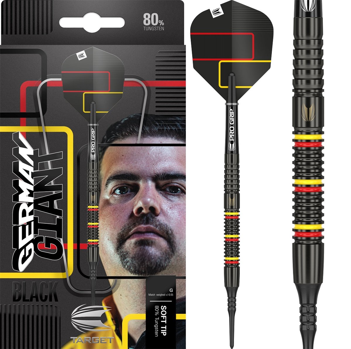 Target Gabriel "German Giant" Clemens 80% 2021 Softdarts 18/21 Gramm Softdarts
