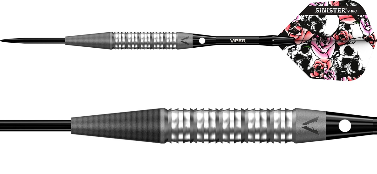 Viper Sinister S4 Sandblasted Reverse Cut 95% Steeldarts 22/24/26 Gramm Steeldarts