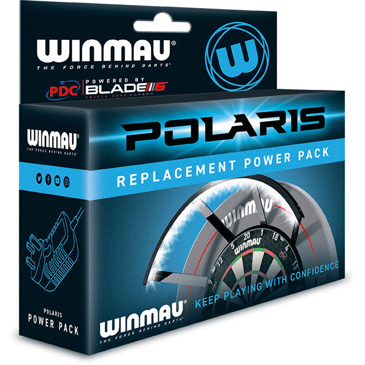 Winmau Ersatz Netzteil für Polaris Dartboart Licht Boardzubehör
