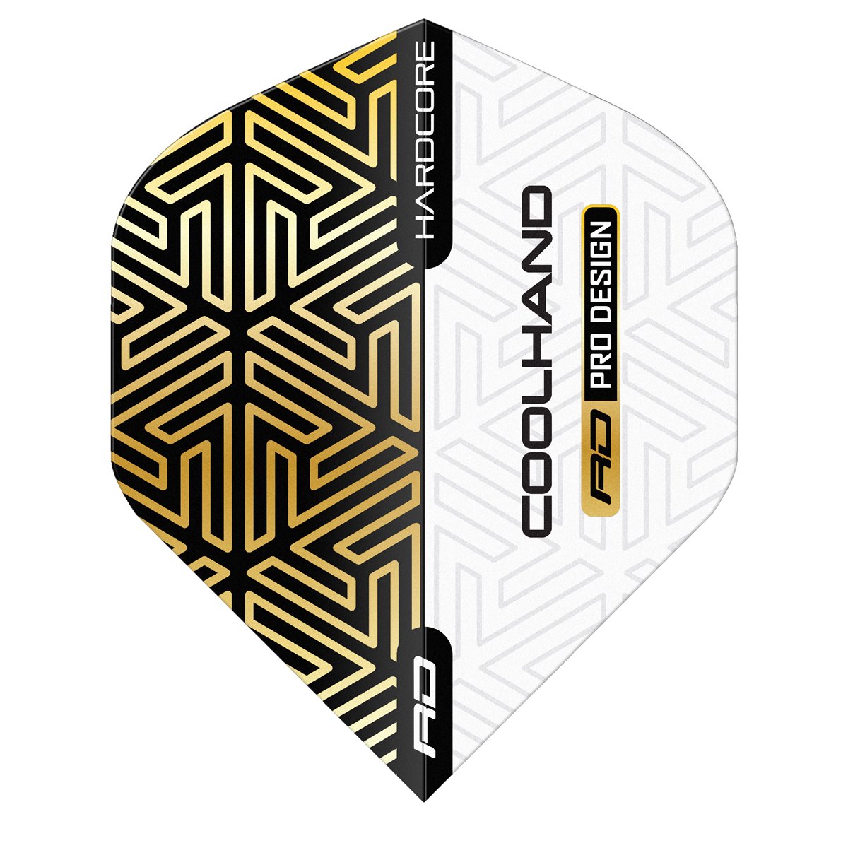 Reddragon Dartflight Players Extra Thick Hardcore Premium Luke Humphries Gold & White Standard Flights