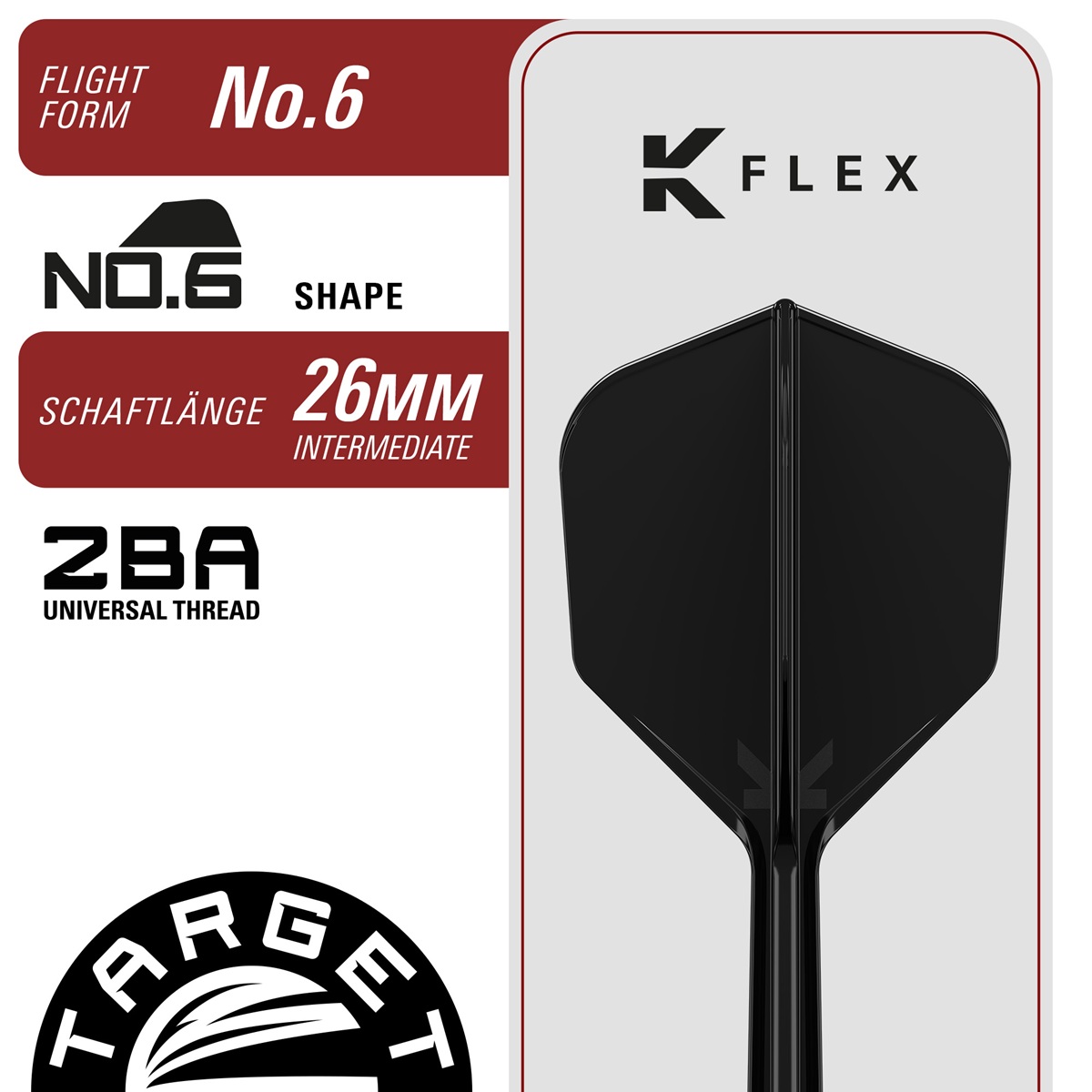 Target Black Marque Pierce 90% 2BA Softdarts 18,5 Gramm Softdarts