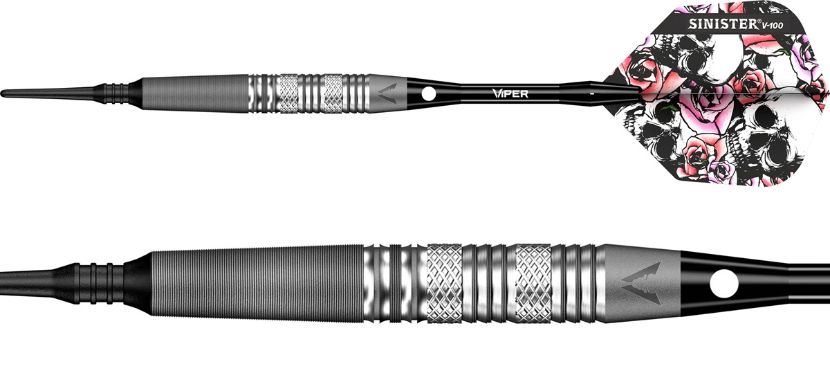 Viper Sinister Sandblasted S5 Twin-Knurl 95% Softdarts 18/20 Gramm Softdarts
