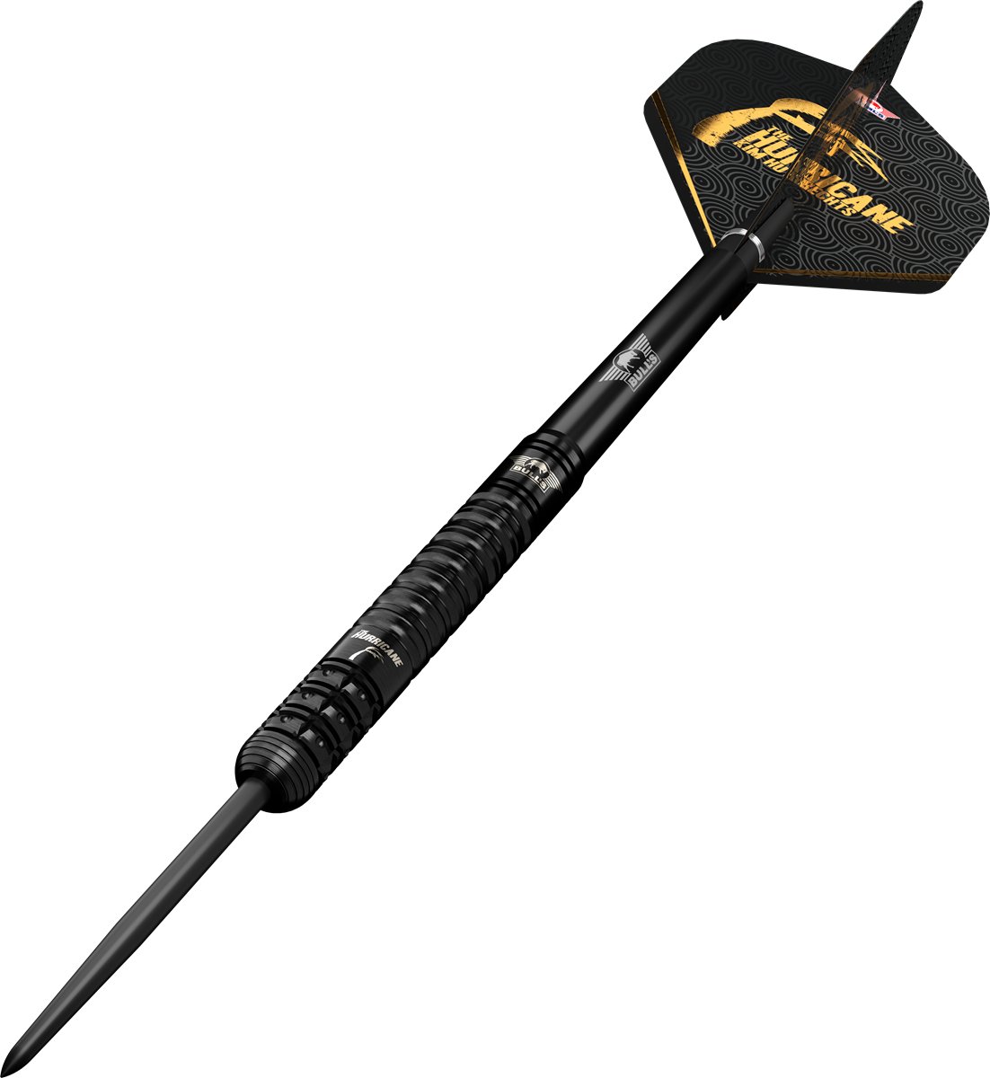 Bull´s Kim Huybrechts E2 Full Black 90% Steeldarts 23/25 Gramm Steeldarts