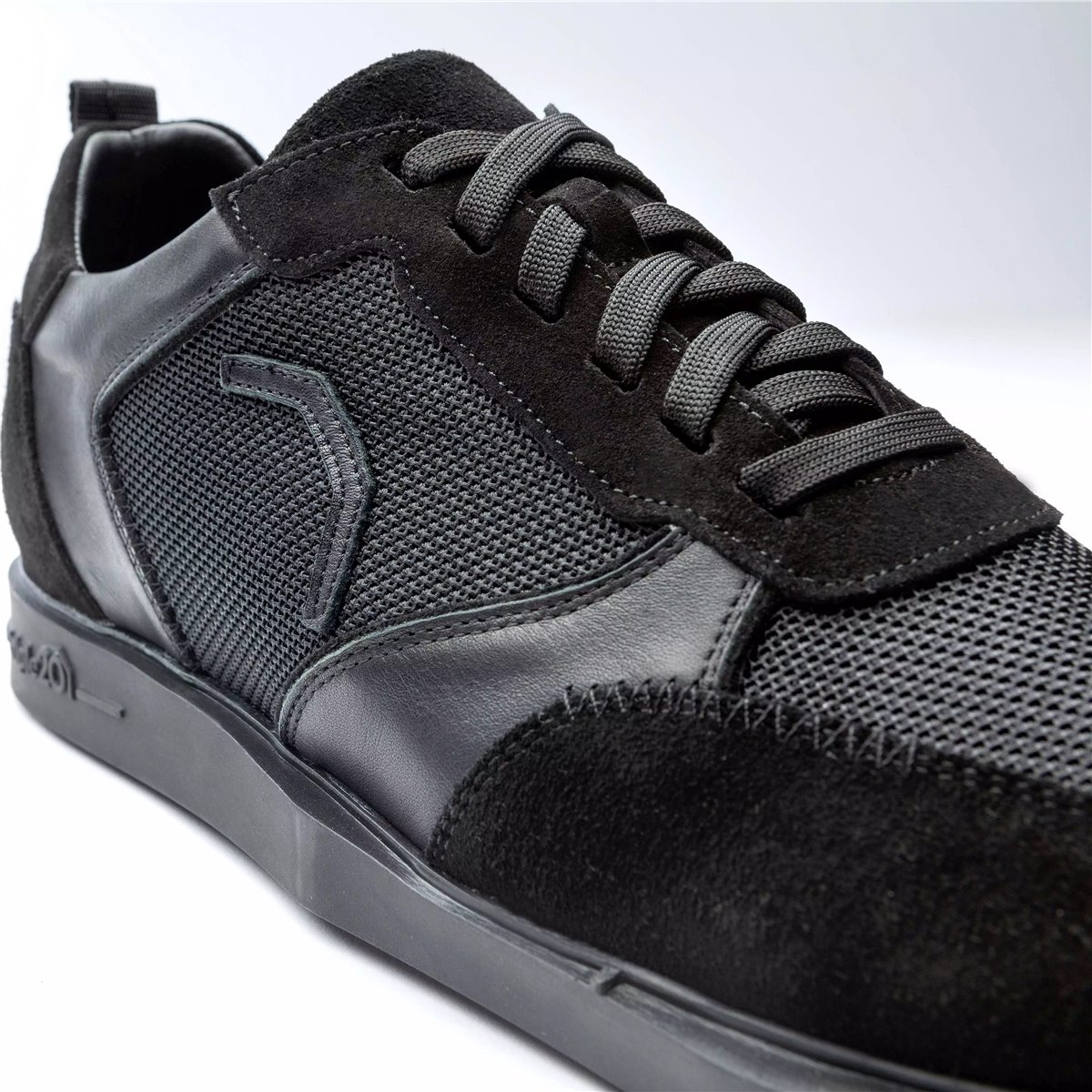 Triple20 Dartschuhe Textil Leder Schwarz Dartschuh