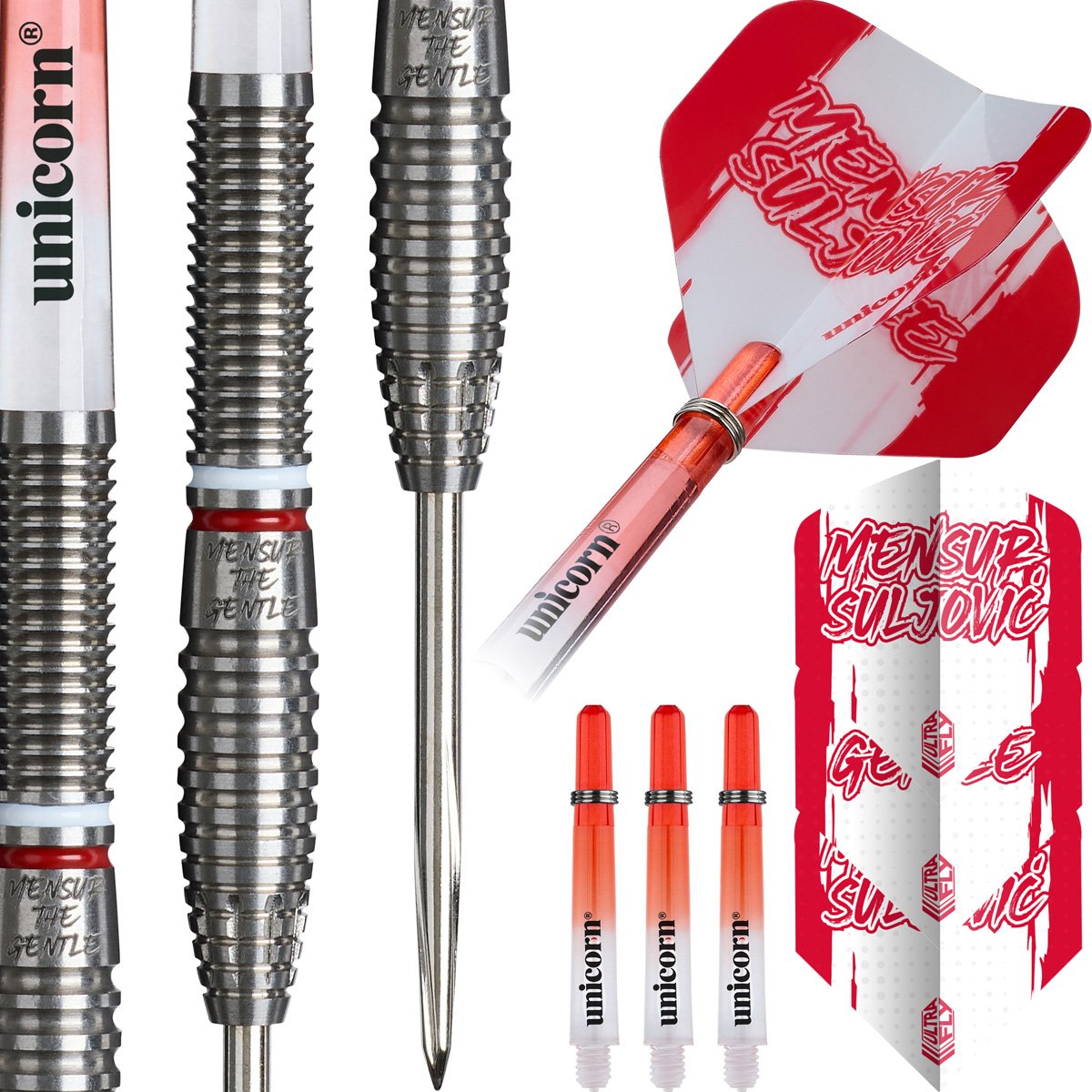 Unicorn Mensur Suljovic 95% Steeldarts 21/23/25 Gramm Steeldarts