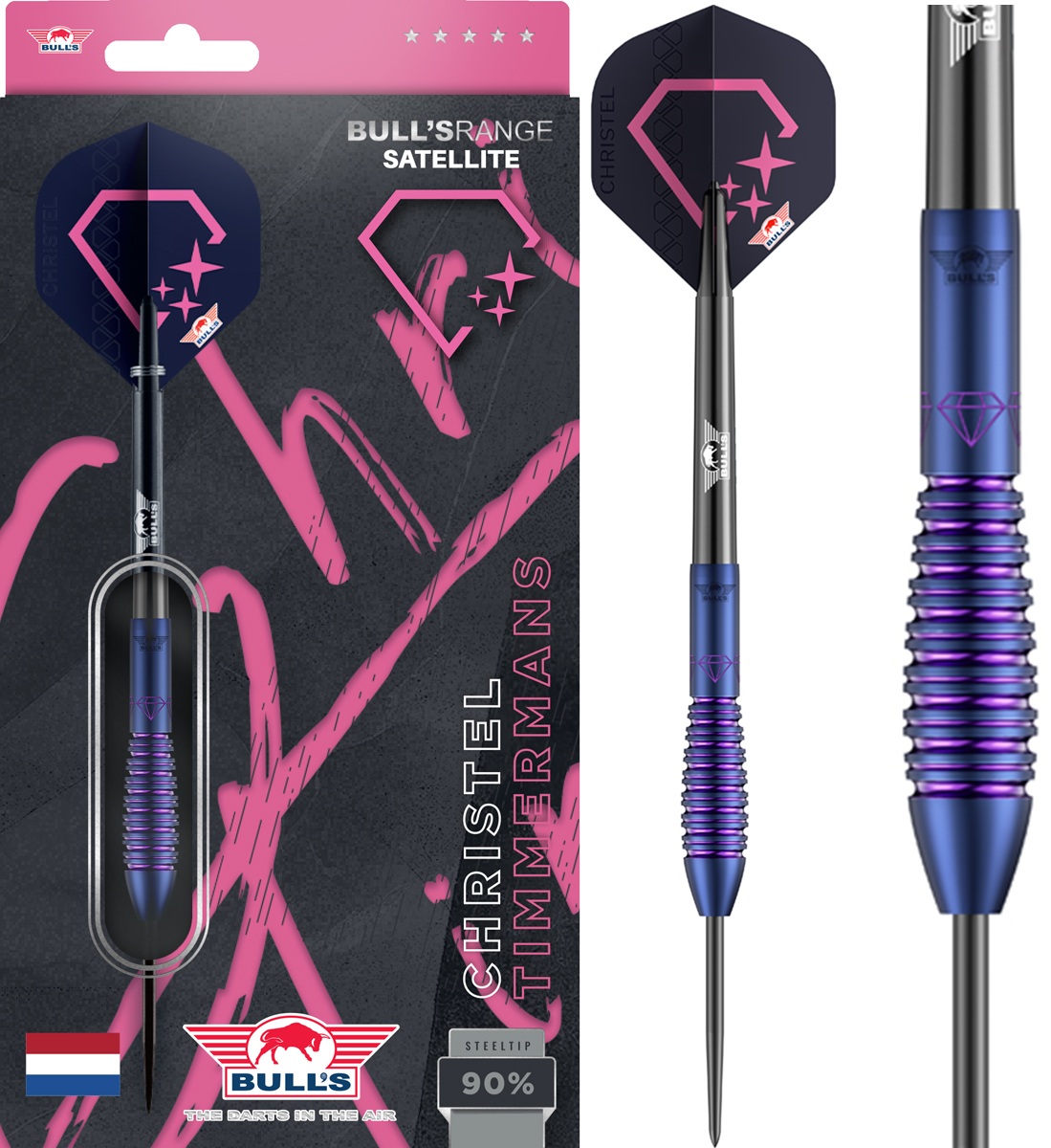 Bull´s Christel Timmermans 90% Steeldarts 25 Gramm Steeldarts