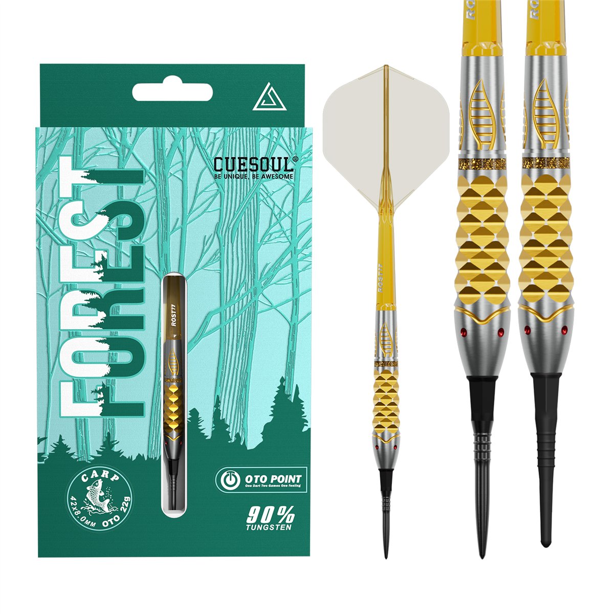 Cuesoul Forest Carp 90% Softdarts + Conversion Points No.5 24 Gramm Softdarts