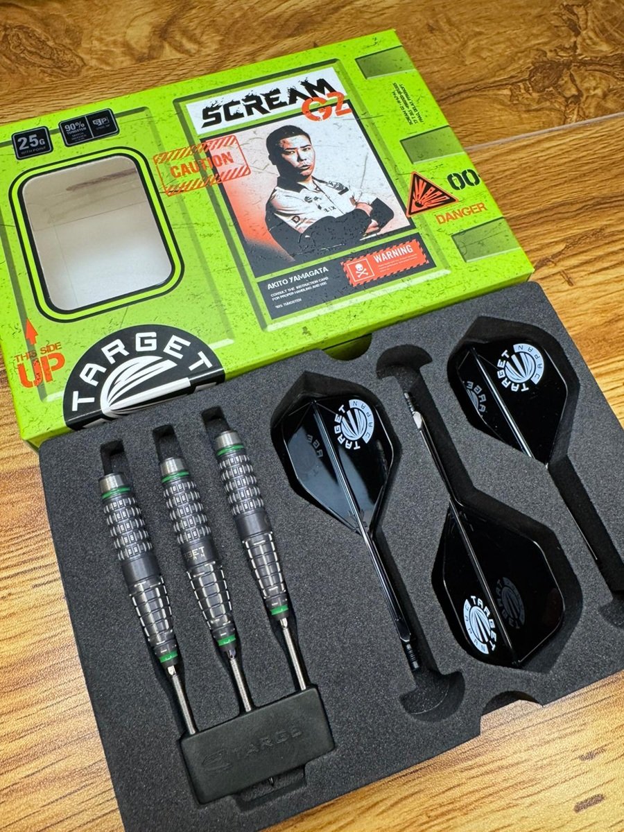 Target Scream Akito Yamagata Gen2 90% Swiss Points Steeldarts 25 Gramm Steeldarts
