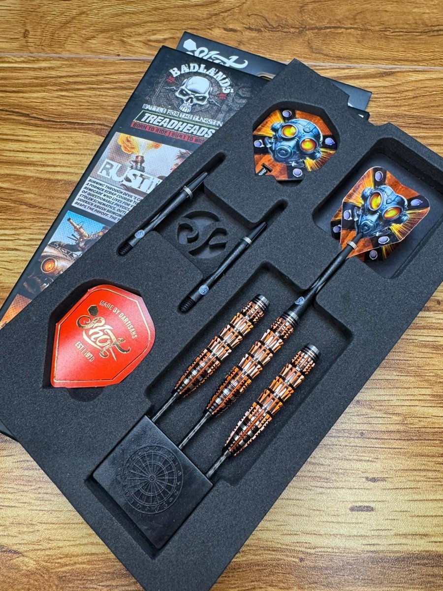 SHOT! Badlands Rustin 90% Steeldart 23 Gramm Steeldarts