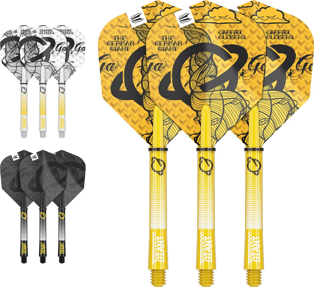 Target 3 Set Shaft/Flights NO6 INK Kit Gabriel Clemens 2023 Flights