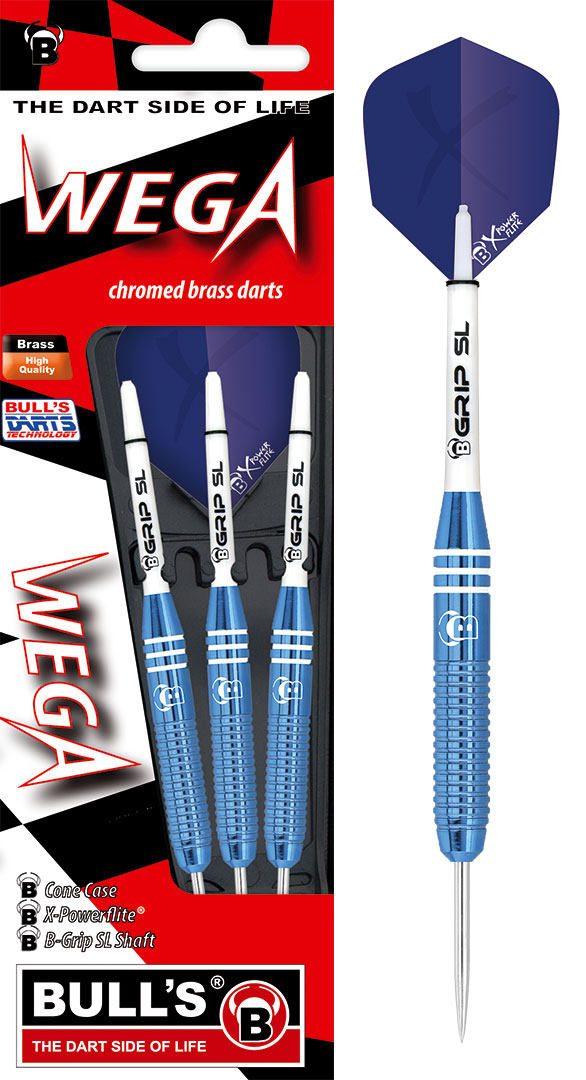 1 Satz BULL'S Wega Steel Dart 22g Steeldarts