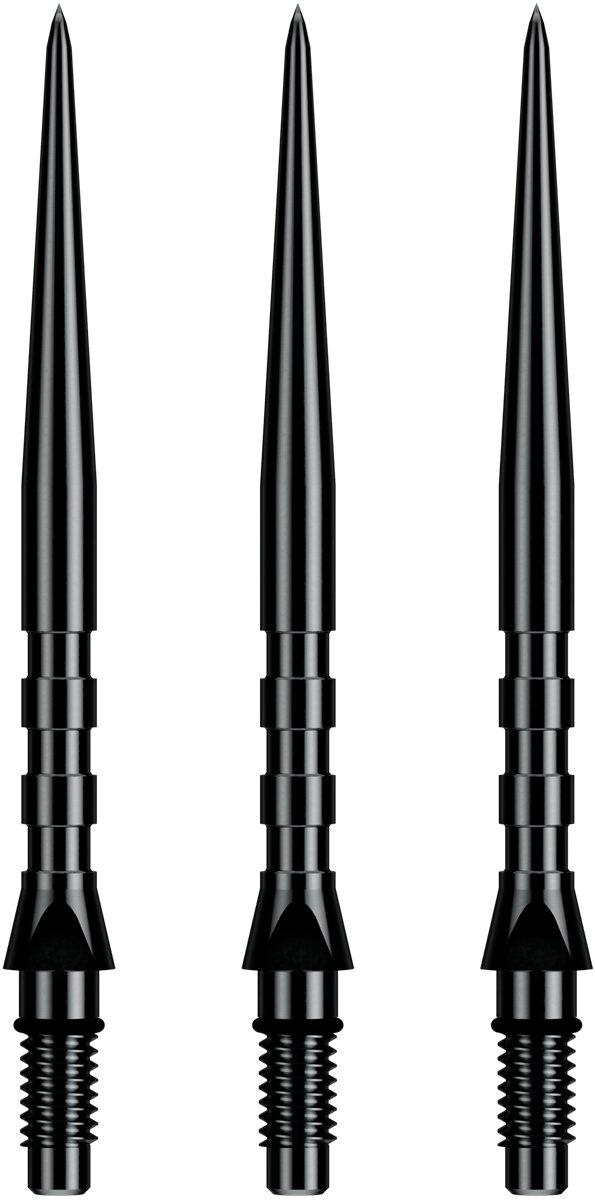 Winmau Switch Points Groove 26/30/40 mm Silber/Schwarz Wechselspitzen
