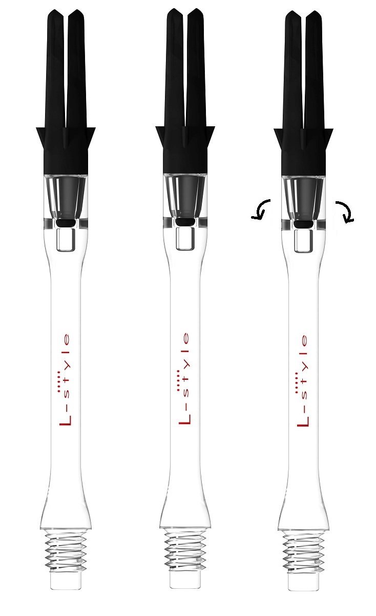 L-Style Silent Spinning Slim Carbon Transparent Shafts