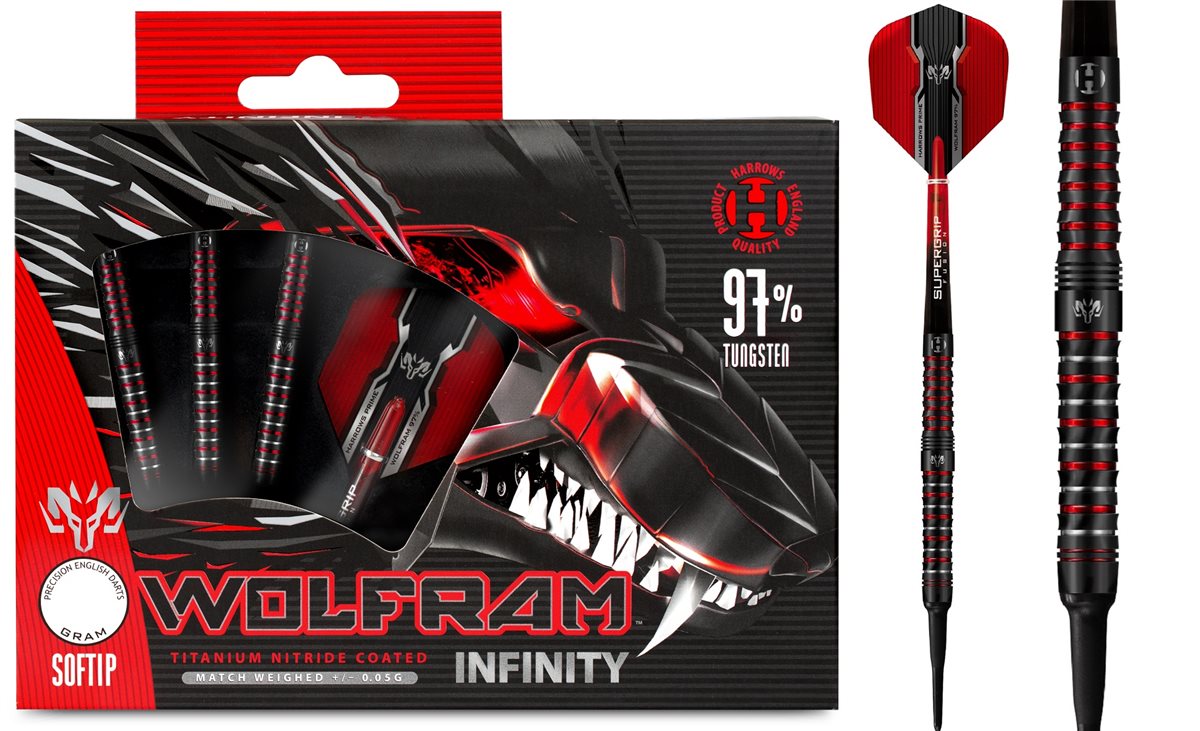 HARROWS Wolfram Infinity 97% Softdarts 18/ 20 Gramm Softdarts