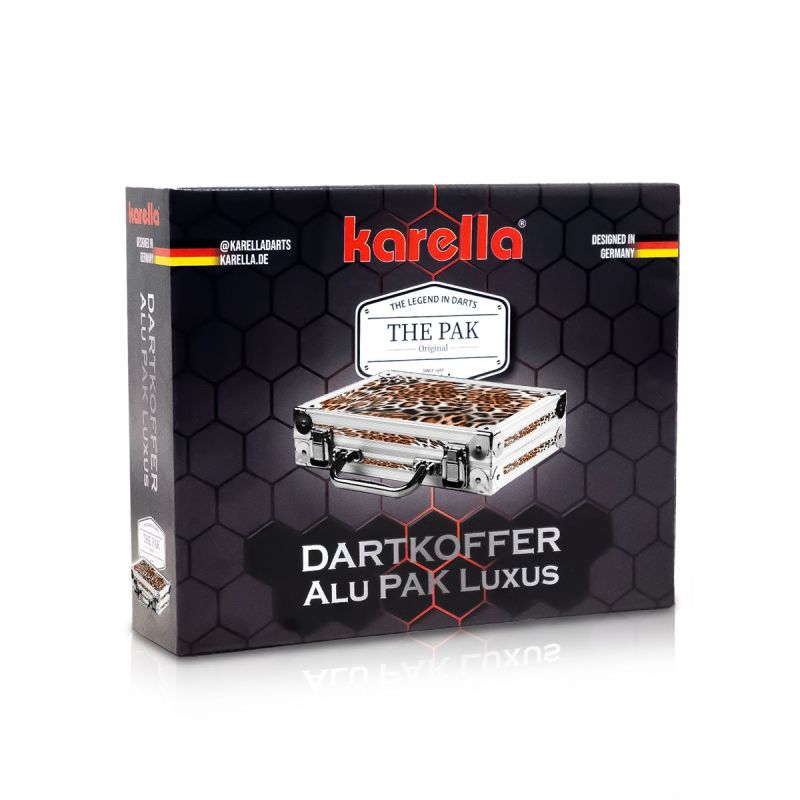 Karella Dartkoffer LUXUS Leopard Aufbewahrung