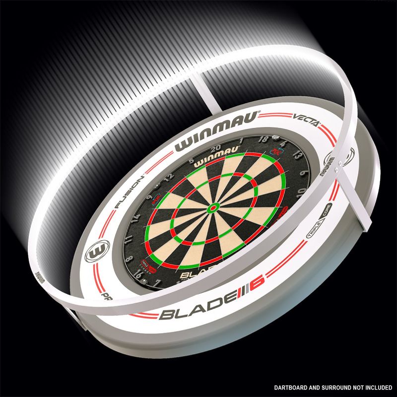 Winmau Plasma ICE Weiß Dartboart Licht + Surround Boardzubehör