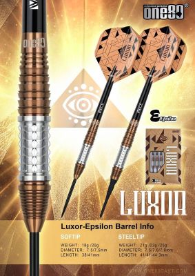 One80 Luxor Epsilon Softdart 18/20 Gramm Softdarts