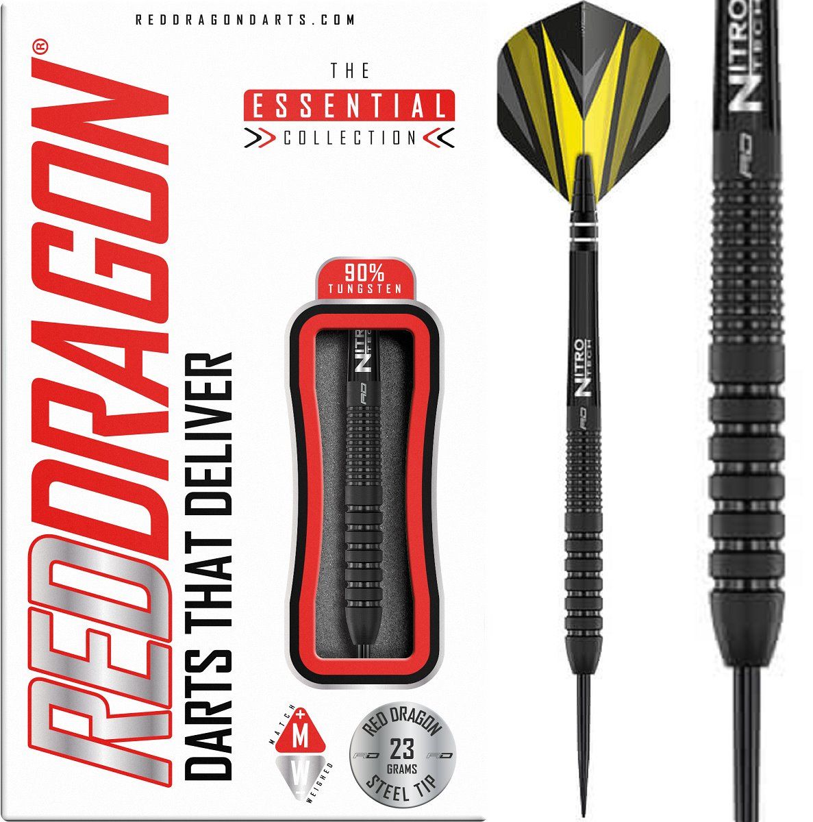 RedDragon Phantom Steel Darts 90% Tungsten 23/25 Gramm Steeldarts