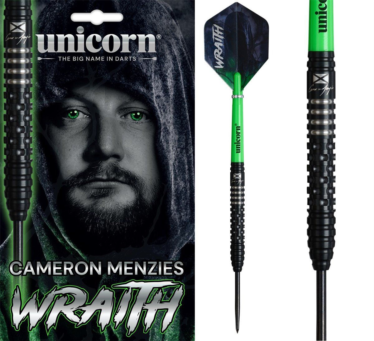 Unicorn Wraith Cameron Menzies 90% Steeldarts 21/23/25 Gramm Steeldarts