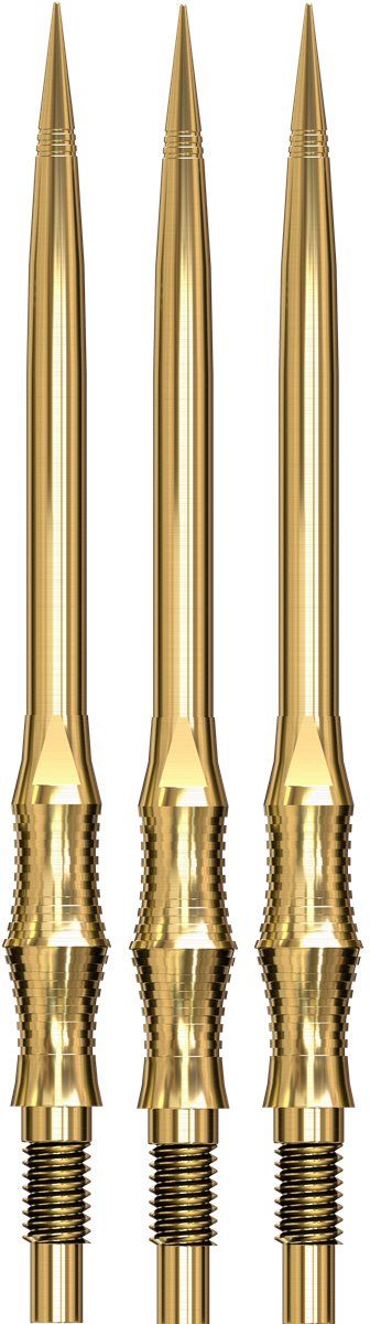 Harrows Quick Points Apex Spire 30/35/40 mm Silber/Schwarz/Gold Wechselspitzen