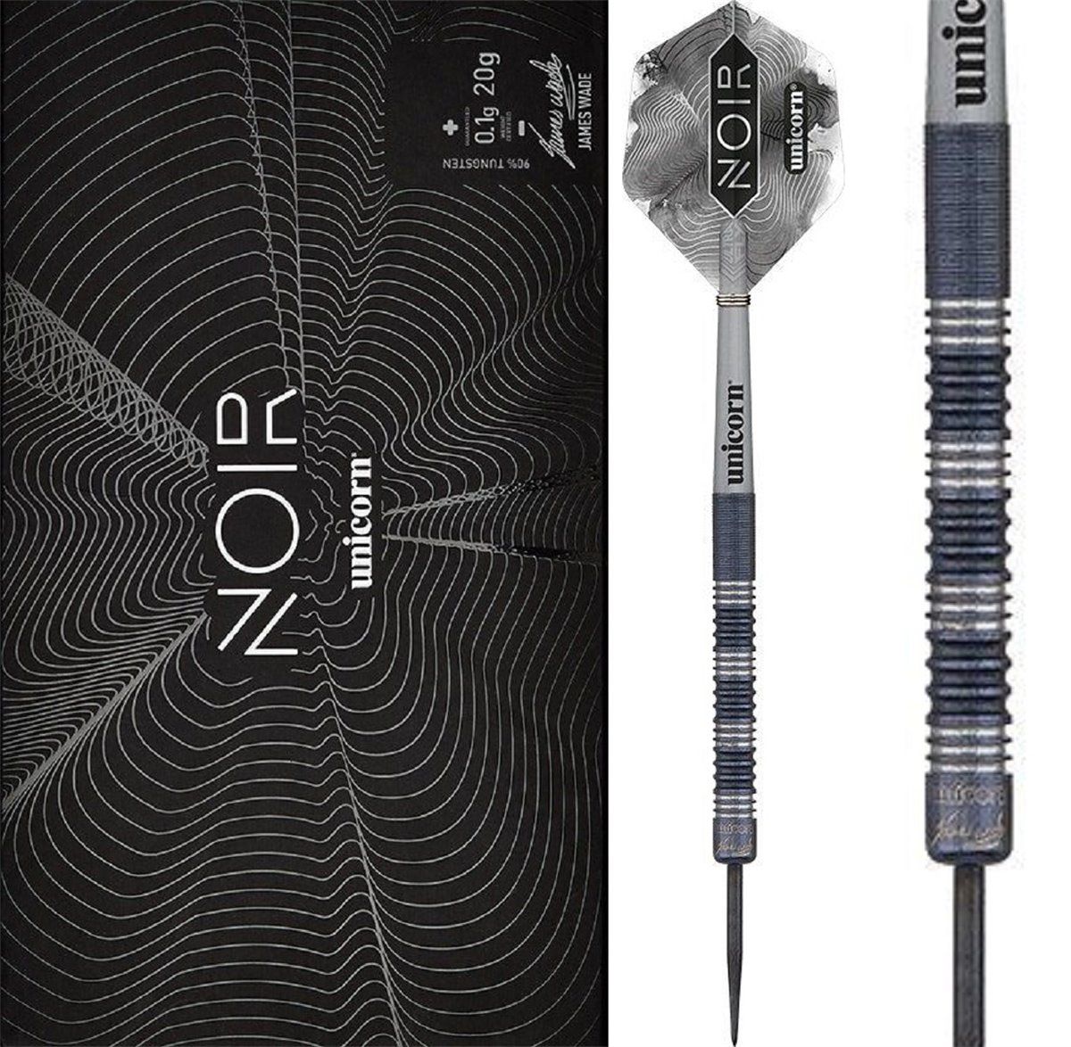 Unicorn James Wade Noir 2022 90% Steeldarts 21 Gramm Steeldarts