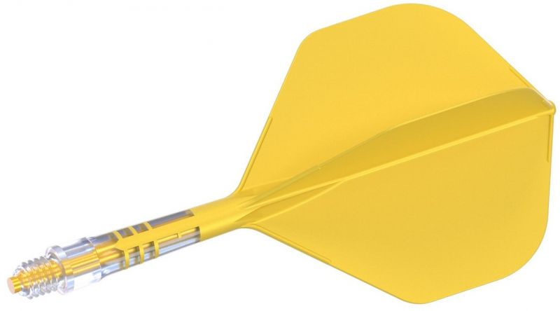 Cuesoul Dart Flight/Shaft ROST T19 Carbon Shaft Gelb/Gelb Standard Flights