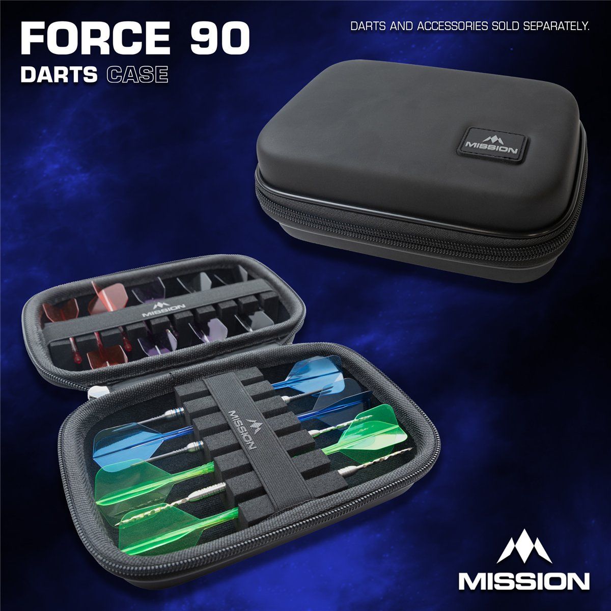 Mission Force 90 Dart Case EVA Moulded Groß Dart Tasche Dart Tasche