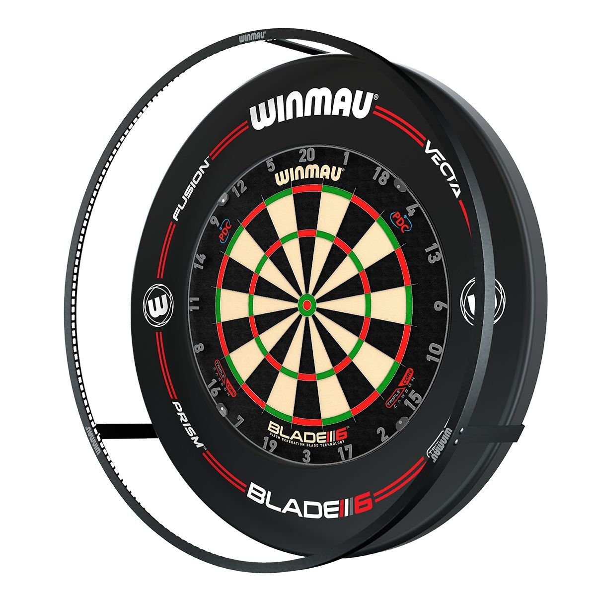 Mega Dart Set Plasma Schwarz Licht Surround TC Board Darts Boardzubehör