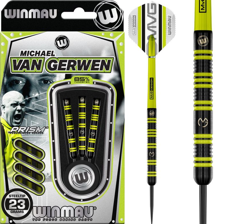Winmau MVG Range Michael van Gerwen 85% Steeldart 23/25 Gramm Steeldarts