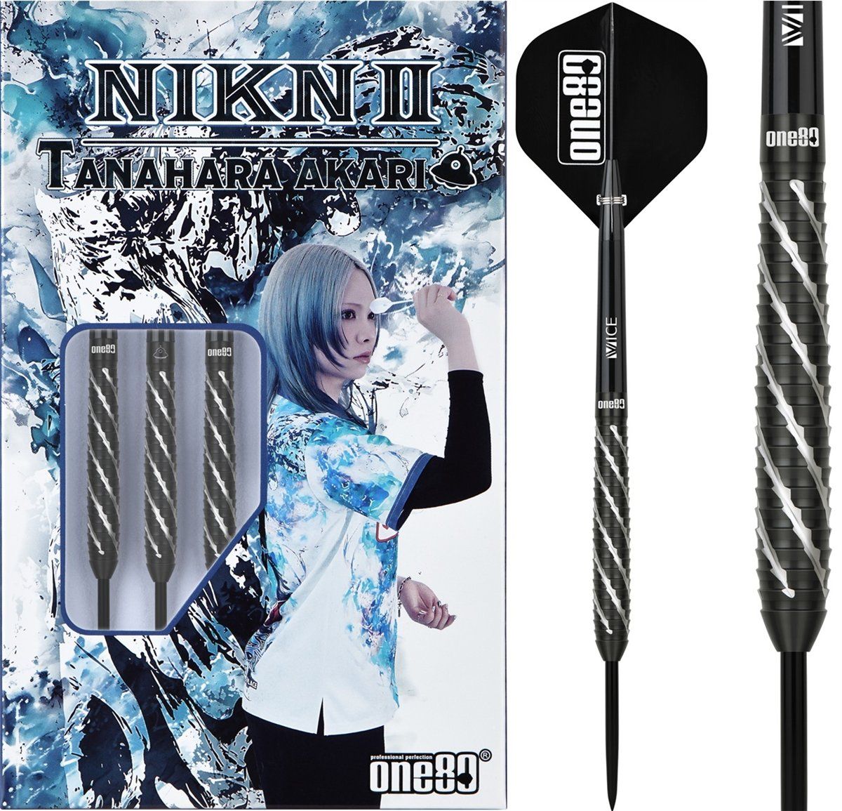 ONE80 Akari Tanahara V2 90% Steeldarts 23 Gramm Steeldarts