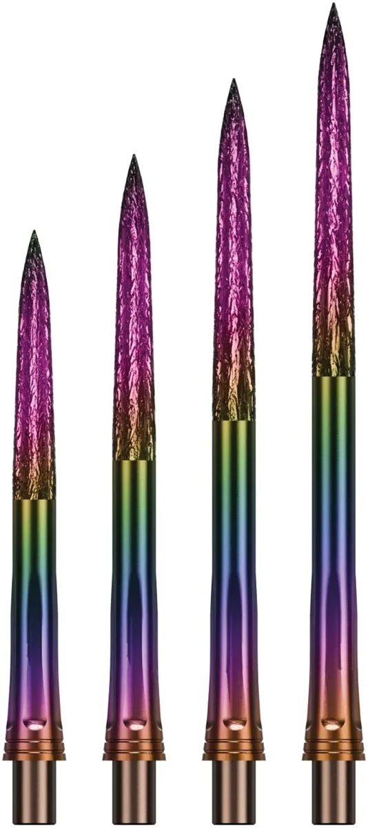 Precise180 EVO Steeldartspitze Rainbow Roughed 28/32/36/40 mm Wechselspitzen
